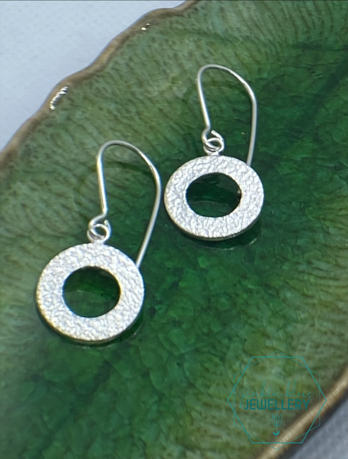Undulated Hoop Drop Earrings