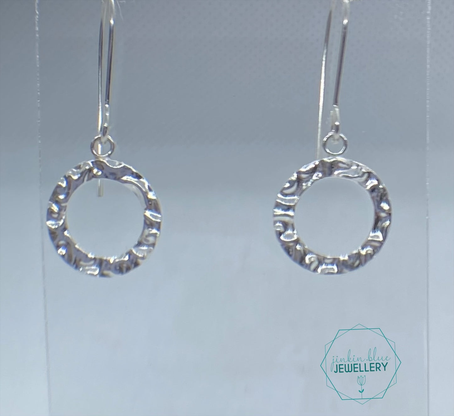 Swirly Hoop Drop Earrings