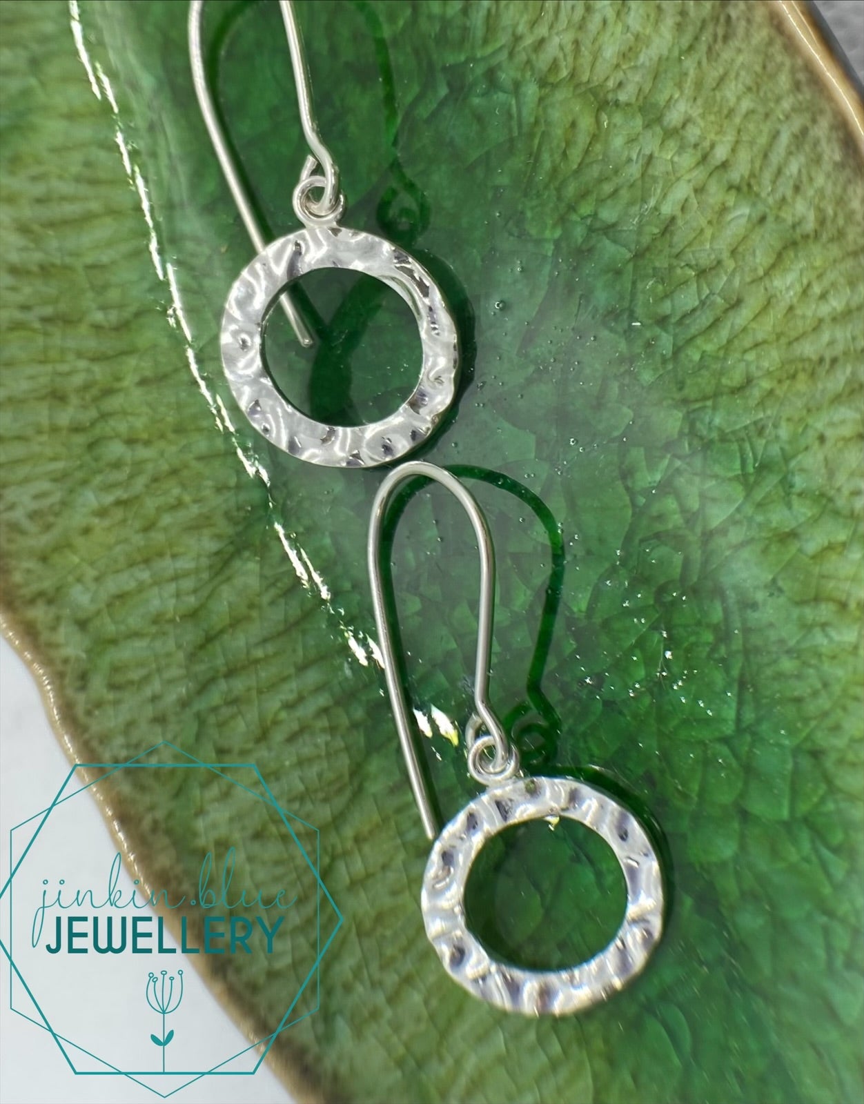 Swirly Hoop Drop Earrings
