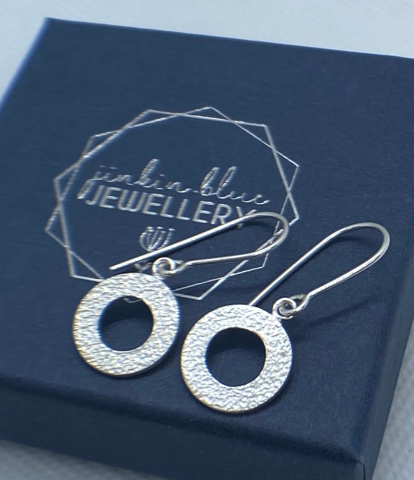 Undulated Hoop Drop Earrings
