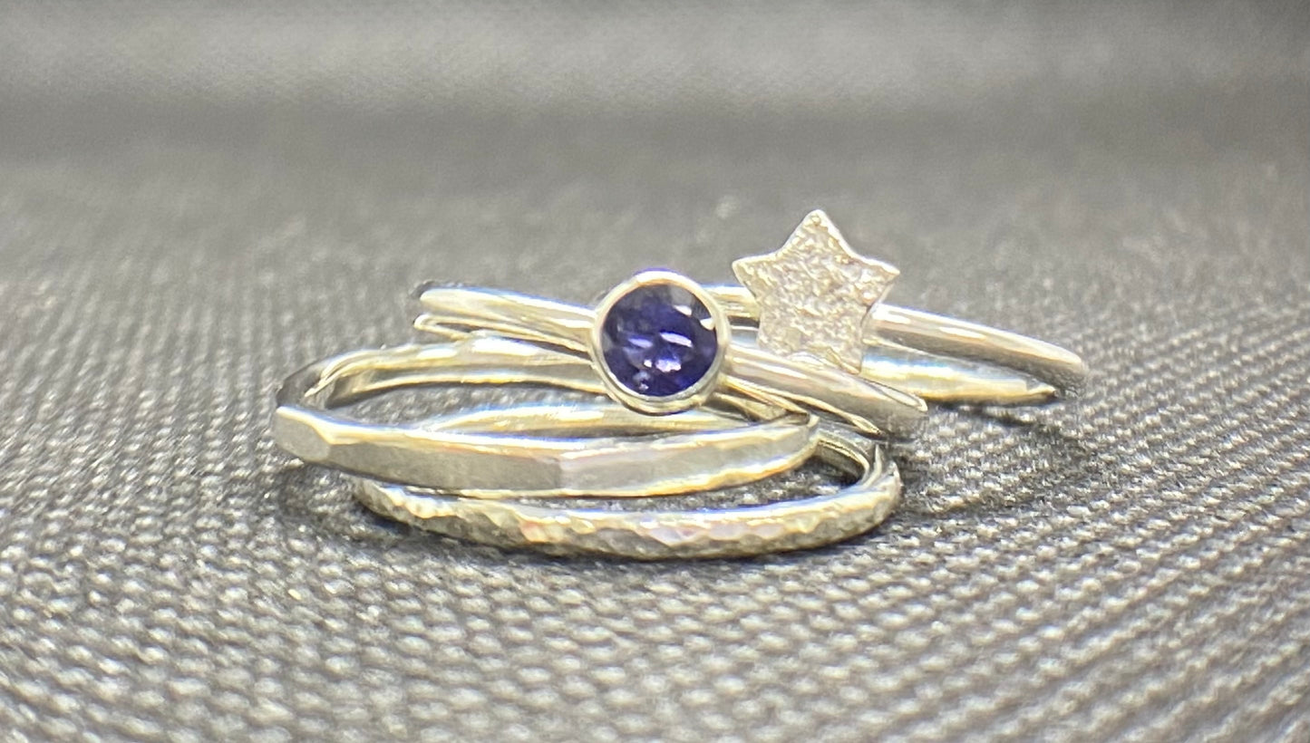 Starry Night Stacking Ring Set