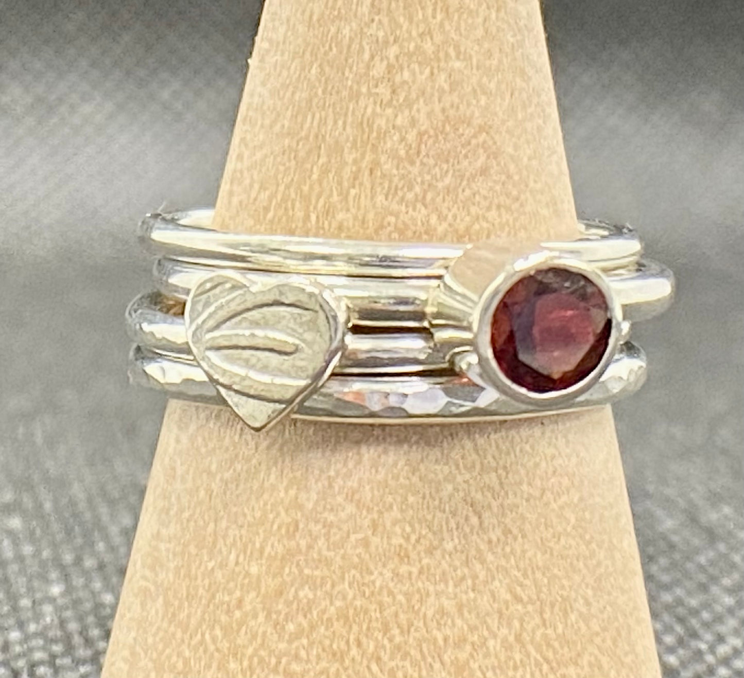 Warm Heart Stacking Ring Set