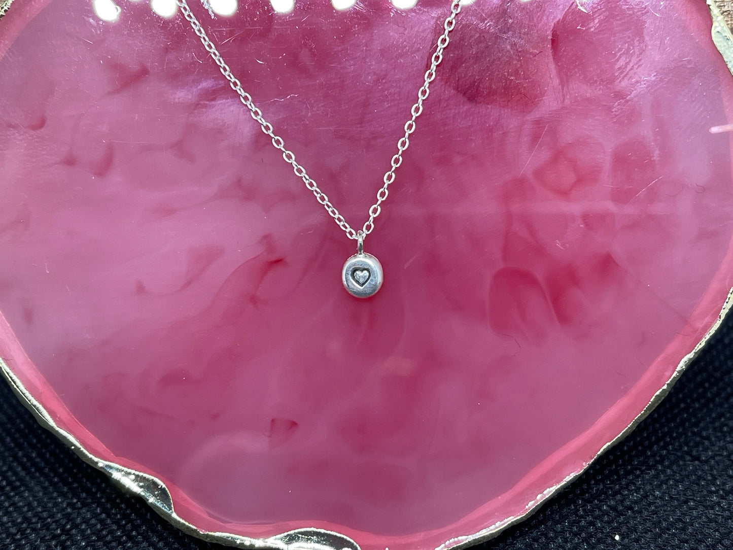 Pebble Heart Pendant