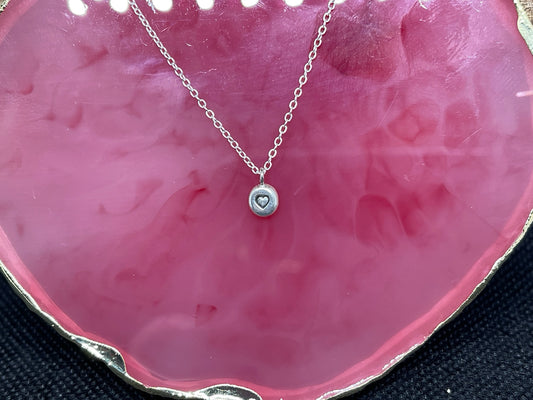Pebble Heart Pendant