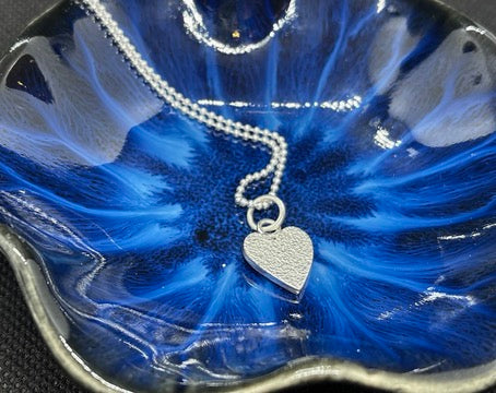 Chunky Glittery Heart Pendant